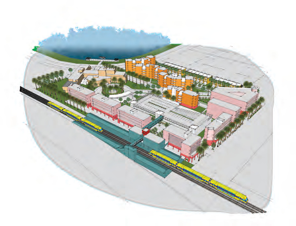 Site 2 Scenario 1 Rendering &mdash; Base Land Development with Sustainable Bonus Tier I